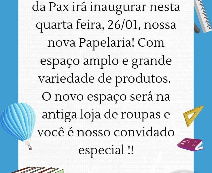 Feira Livre do Amigão irá inaugurar Papelaria nesta quarta feira (26)