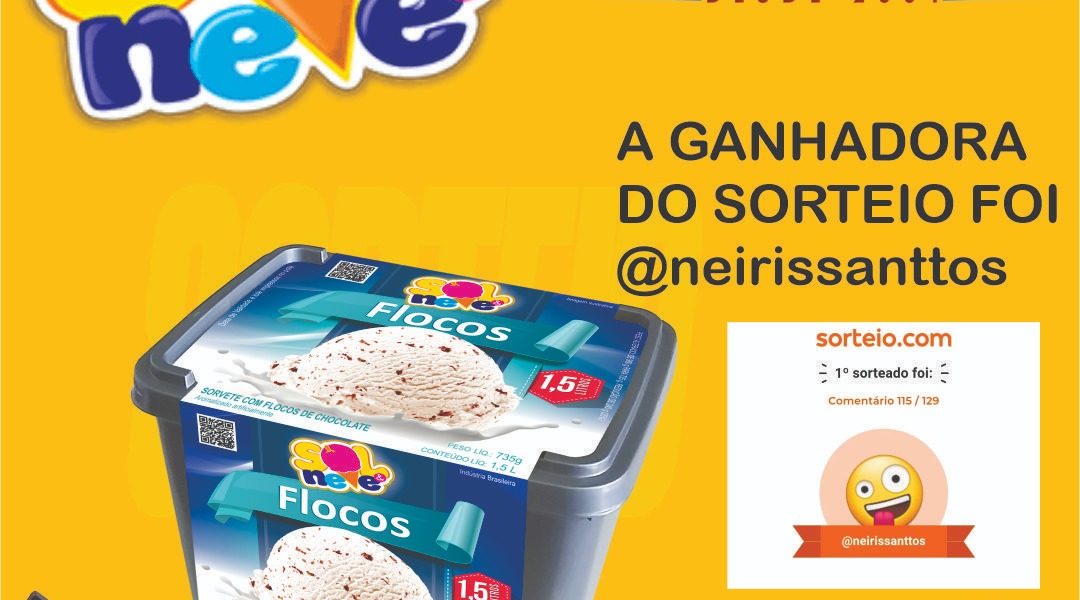 Confiram a ganhadora do sorteio da Sol & Neve