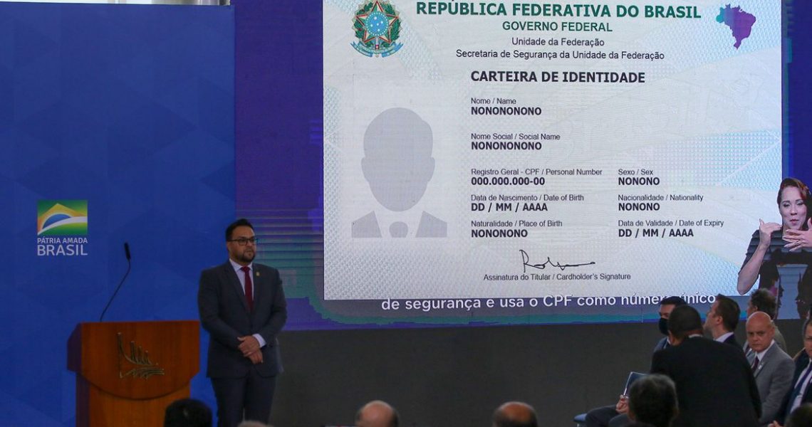 Carteira nacional de identidade com registro único
