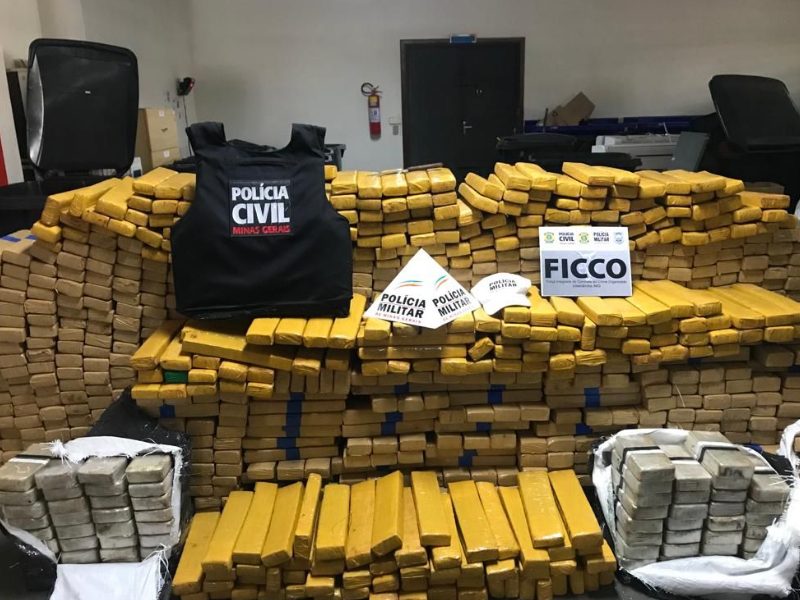 Forças de segurança apreendem 1,4 tonelada de drogas em Prata