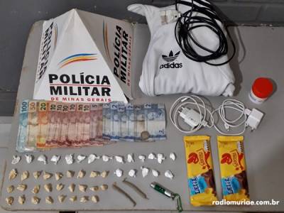 Operação da PM no bairro Aeroporto resulta na apreensão de drogas e dinheiro