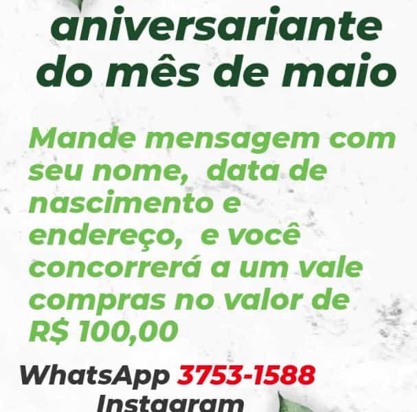 Sorteio do aniversariante do mês de maio no Pedrosa Modas
