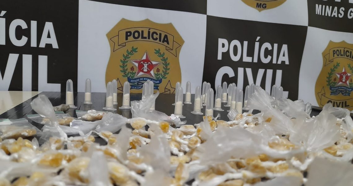 Quase 270 pedras de crack e cocaína são apreendidas pela PCMG durante operações em Juiz de Fora