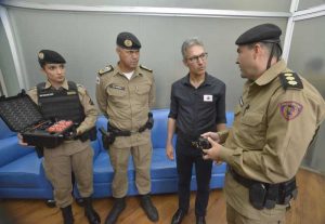 Polícia Militar inicia treinamento para a utilização de câmeras de segurança nas fardas
