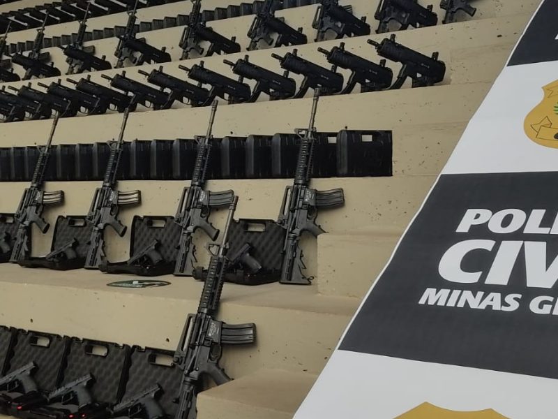 PCMG anuncia aquisição de 723 armas de fogo para delegacias do estado