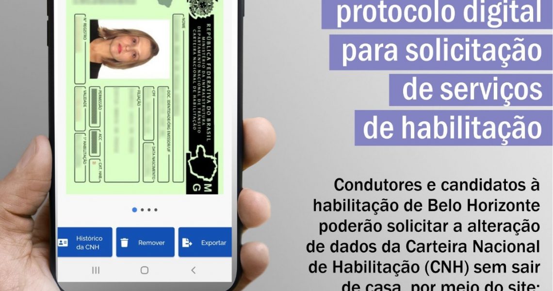 DETRAN-MG:  Implanta protocolo digital para solicitação de serviços de habilitação