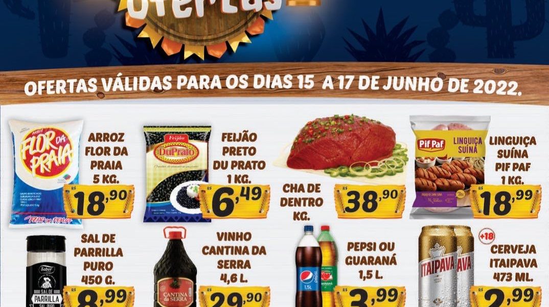 Arraiá de ofertas neste final de semana no Mercado Central