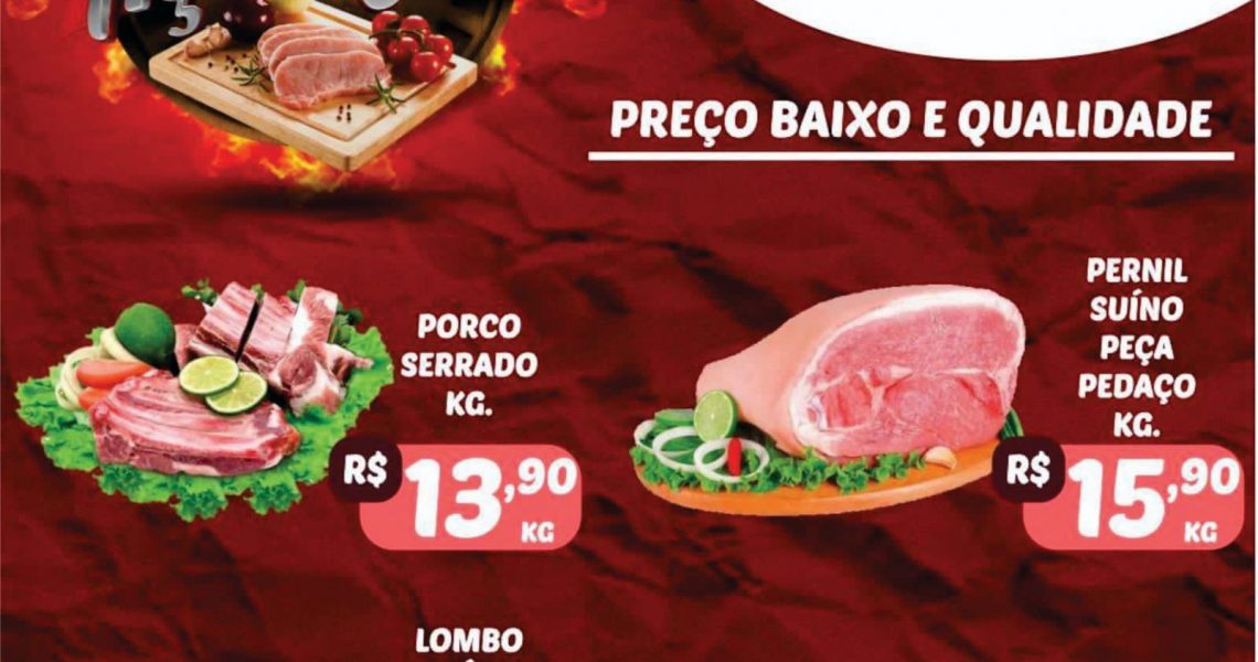 Promoção no açougue do Mercado Central
