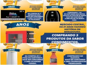 O Mercado Central faz aniversário mais quem ganha o presente é você