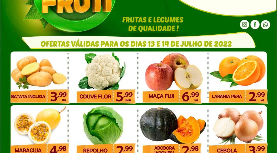 Hortifruti do Mercado Central nesta quarta e quinta feira