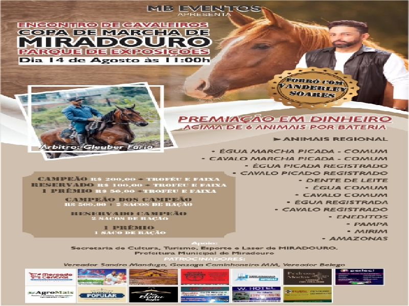 Encontro de Cavaleiros! Copa de Marcha de Miradouro