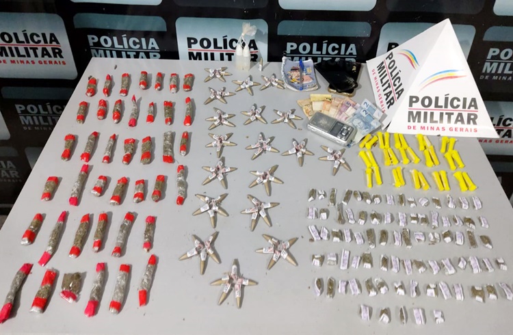 Divino: PM prende cinco pessoas e apreende maconha e cocaína