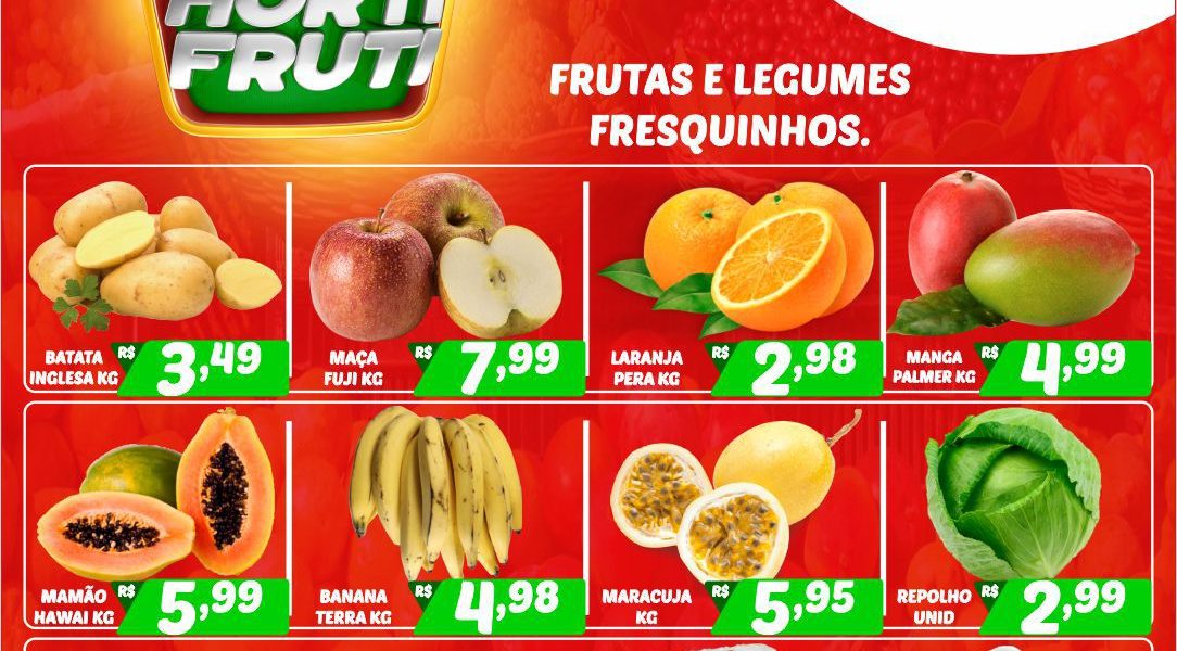 Hortifruti do Mercado Central nesta quarta e quinta feira