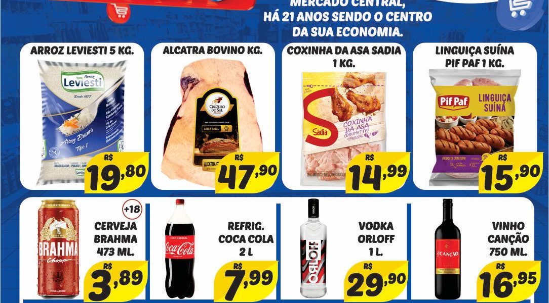 Ofertas de Agosto no Mercado Central
