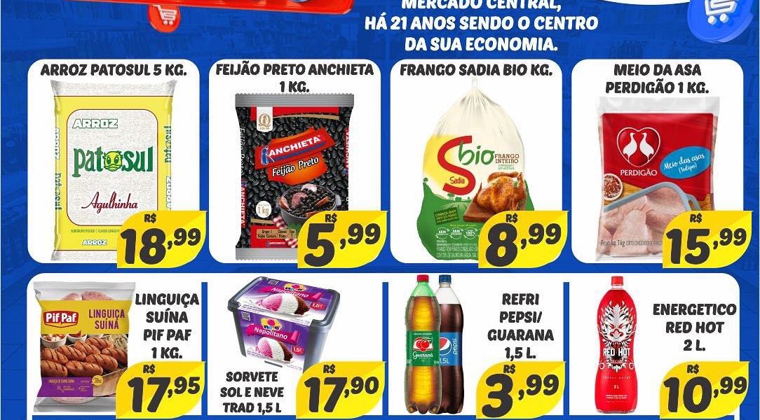 Fim de semana com ofertas no Mercado Central de Miradouro