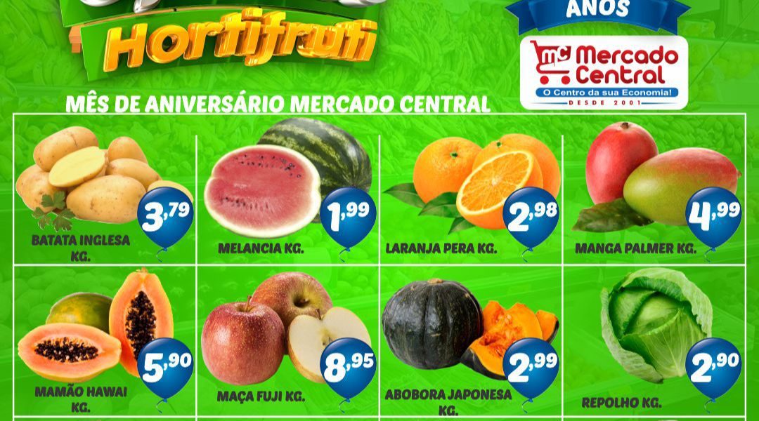 Ofertas do Hortifruti do Mercado Central