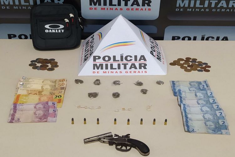 Operação da Policia Militar prende um suspeito e arma, veículos e drogas são apreendidos em Carangola