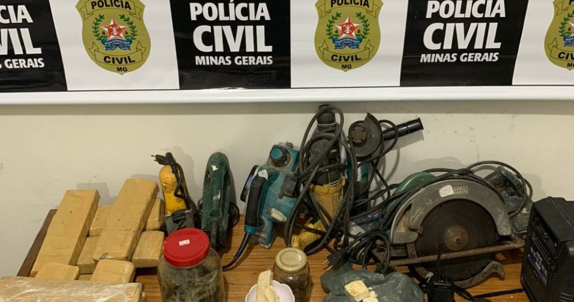 PCMG apreende drogas e recupera materiais em Juiz de Fora