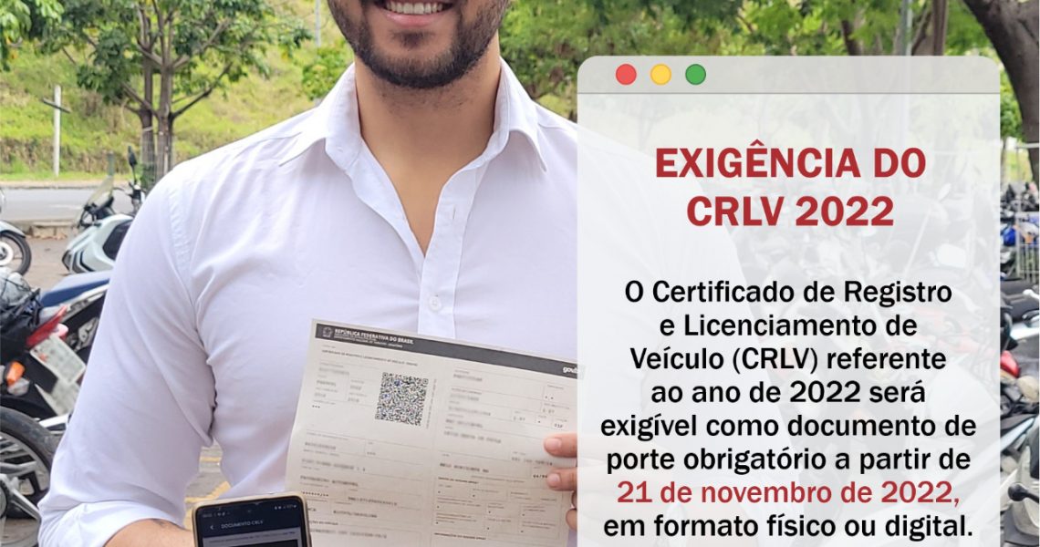 Motoristas terão que apresentar Registro de Licenciamento do Veículo em Novembro