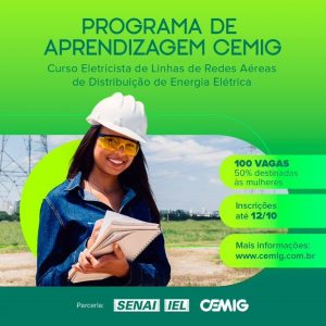 Últimos dias para se inscrever no Programa de Aprendizagem da Cemig