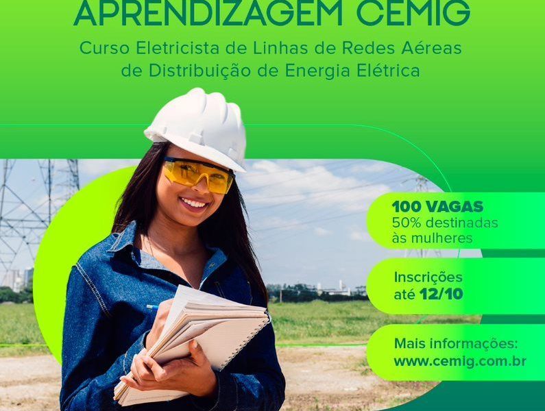 Últimos dias para se inscrever no Programa de Aprendizagem da Cemig