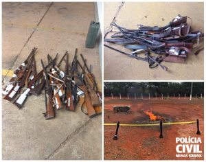 Buenópolis: Polícia Civil realiza destruição de armamento