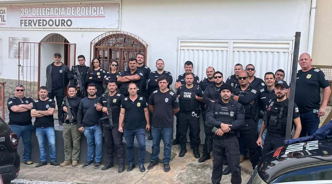 Operação Conjunta das Polícia Civil de Manhuaçu e Muriaé é realizada hoje na cidade  de Fervedouro Mg