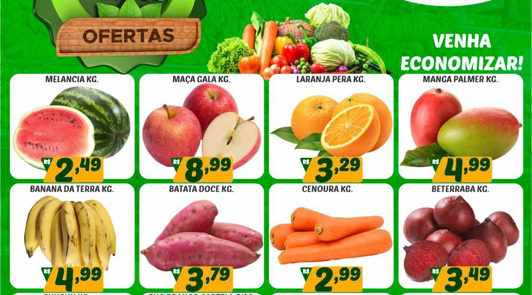 Hortifruti do Mercado Central nesta quarta e quinta feira