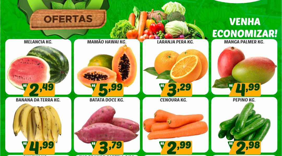 Hortifruti do Mercado Central nesta quarta e quinta feira
