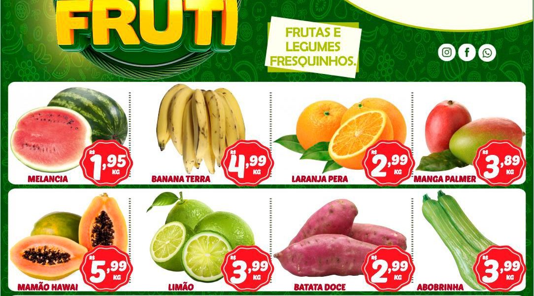 Hortifruti do Mercado Central de Miradouro nesta quarta e quinta feira