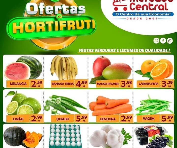Hortifruti do Mercado Central nesta quarta e quinta feira