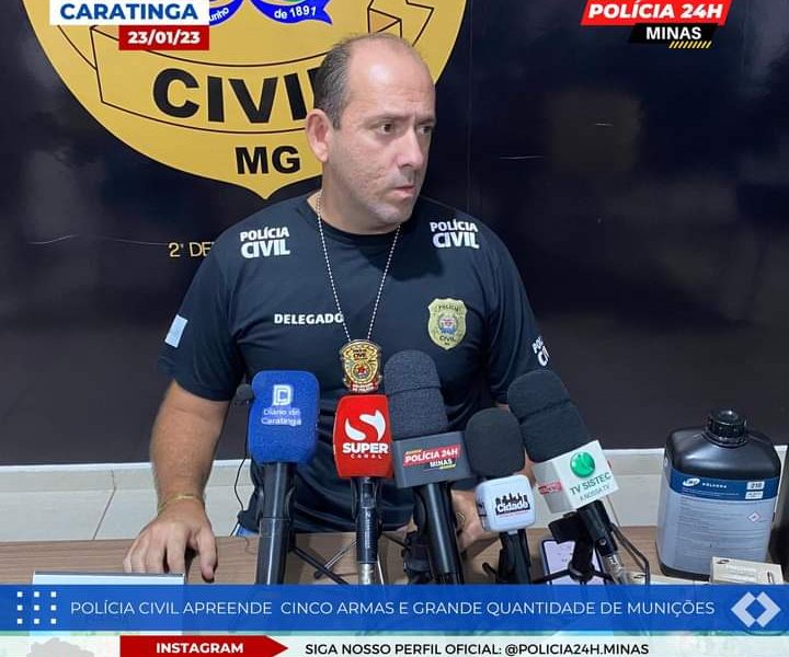 Caratinga: Polícia Civil apreende armas e grande quantidade de munições 