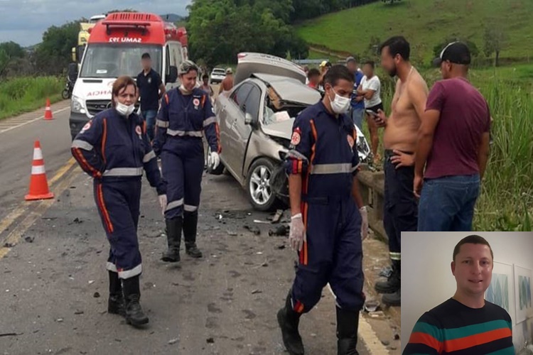 Proprietário da Ronan Imóveis morre após bater de frente com carreta na BR-116, próximo a Laranjal