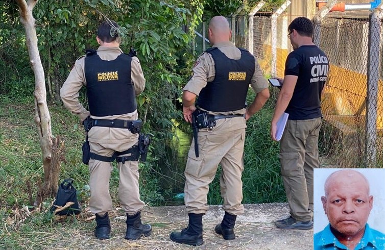 Corpo é localizado dentro de córrego no distrito do Vermelho
