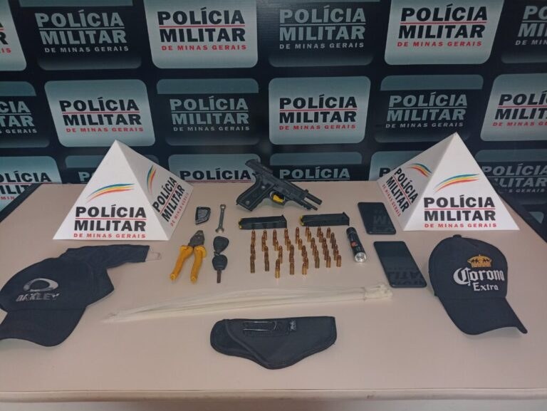 Bandidos trocam tiros com a PM, tentam fugir, mas são detidos em Carangola