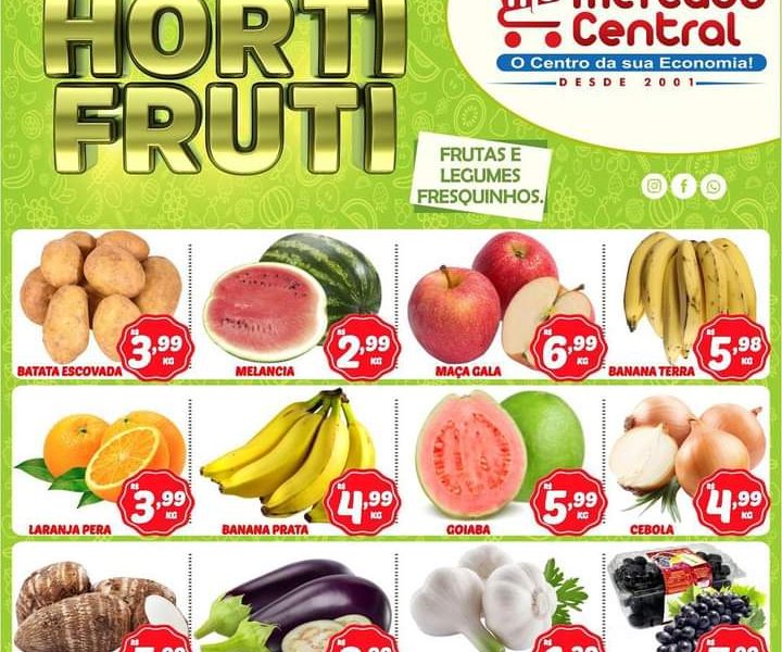 Hortifruti do Mercado Central nesta quarta e quinta feira