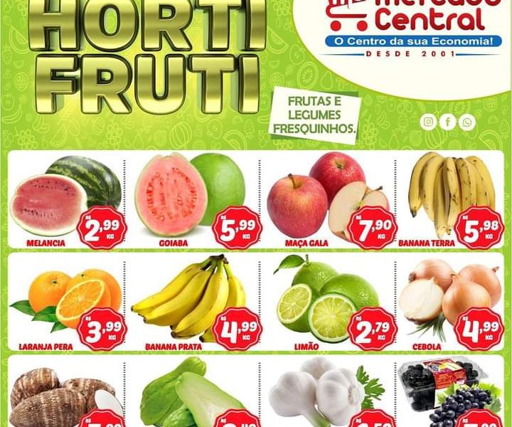 Hortifruti do Mercado Central nesta quarta e quinta feira