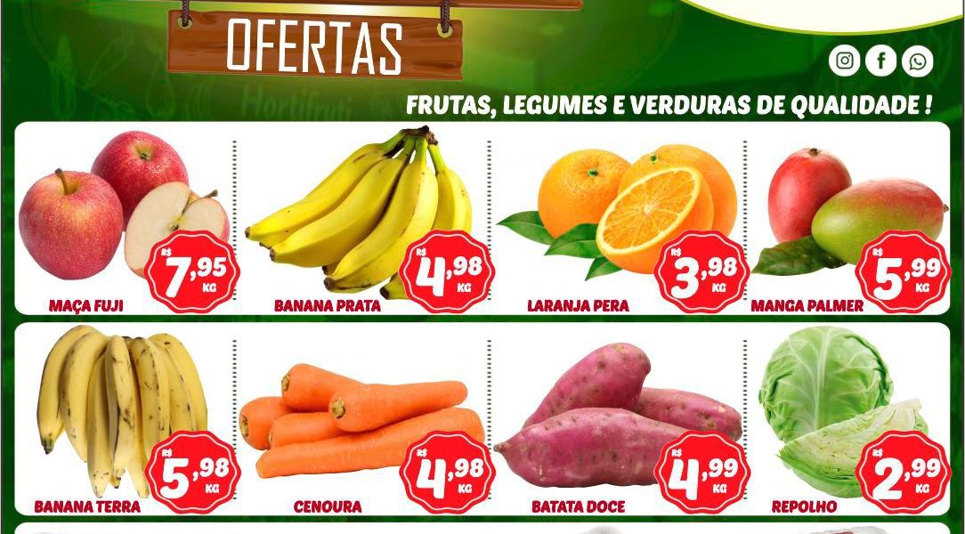 Hortifruti do Mercado Central nesta quarta e quinta feira