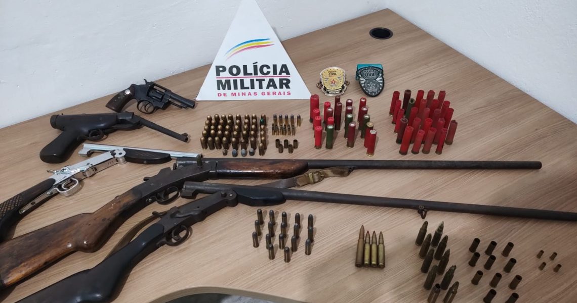PCMG prende suspeito e localiza armas e munições em Mar de Espanha