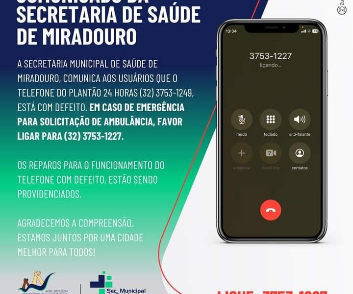 Secretaria Municipal de saúde faz Comunicado