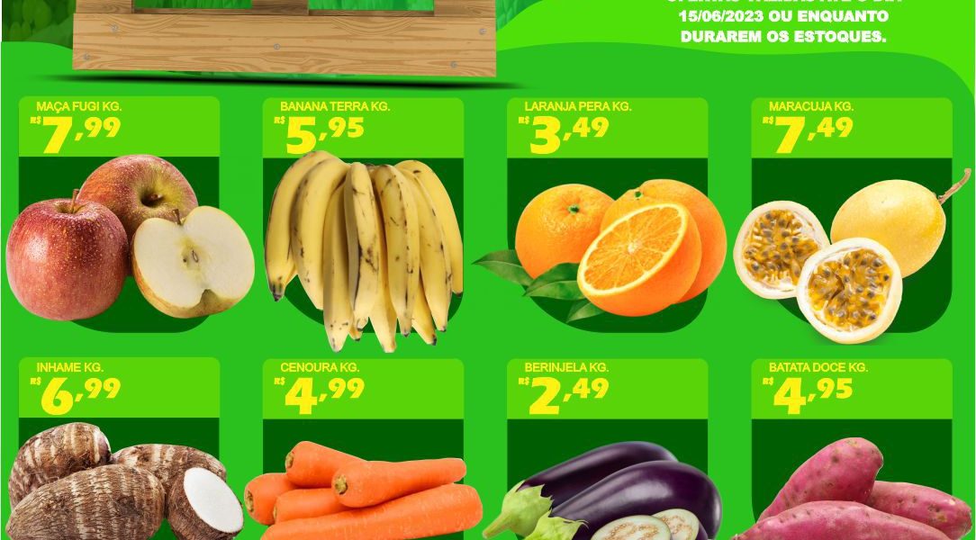 Hortifruti do Mercado Central nesta quarta e quinta feira