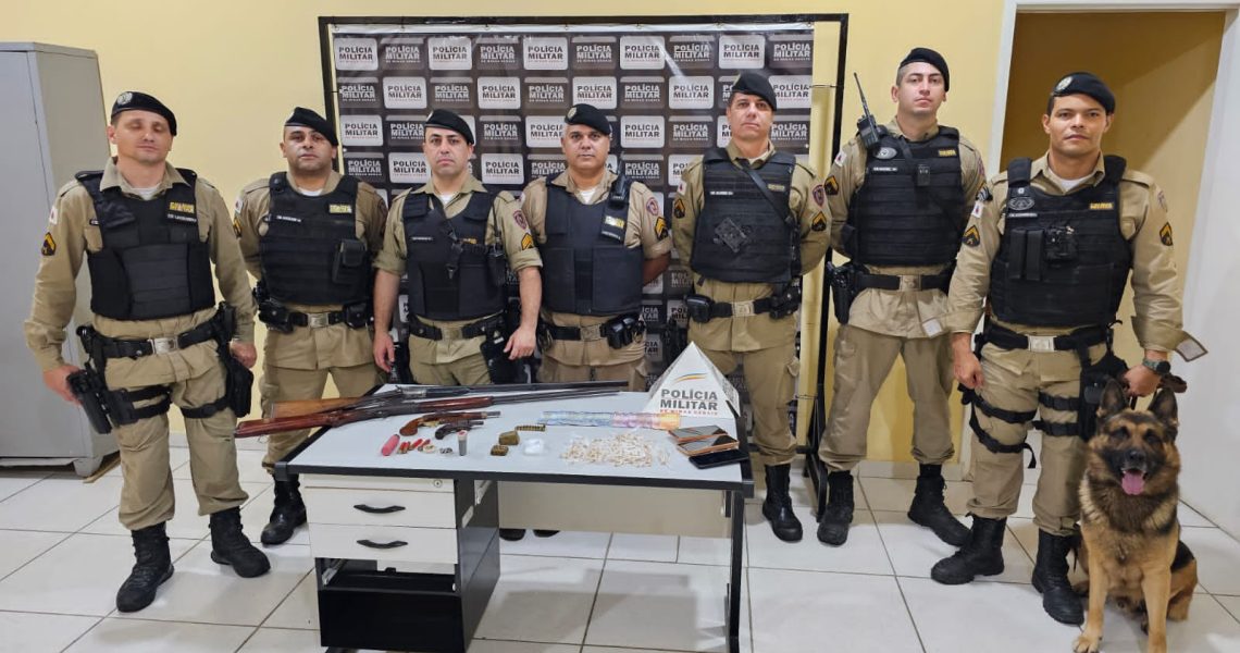 47º BPM apreende 17 armas em 2 dias