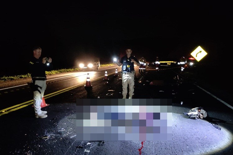 Casal de motociclista morre em trágico acidente na BR-116 próximo ao antigo Clube Vale das Águas