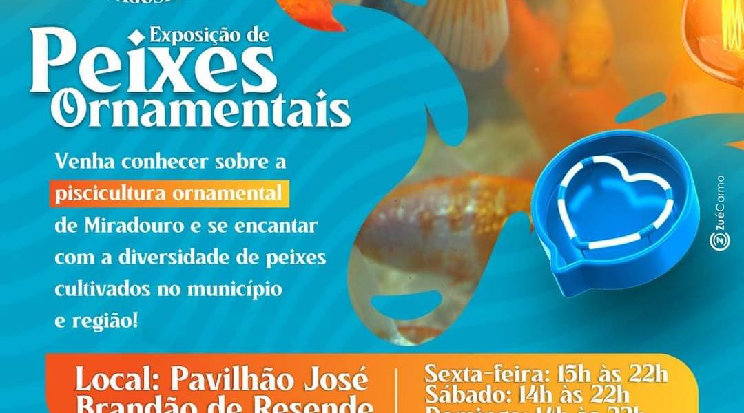 Exposição de Peixes ornamentais na 33°Exposicão Agropecuária de Miradouro