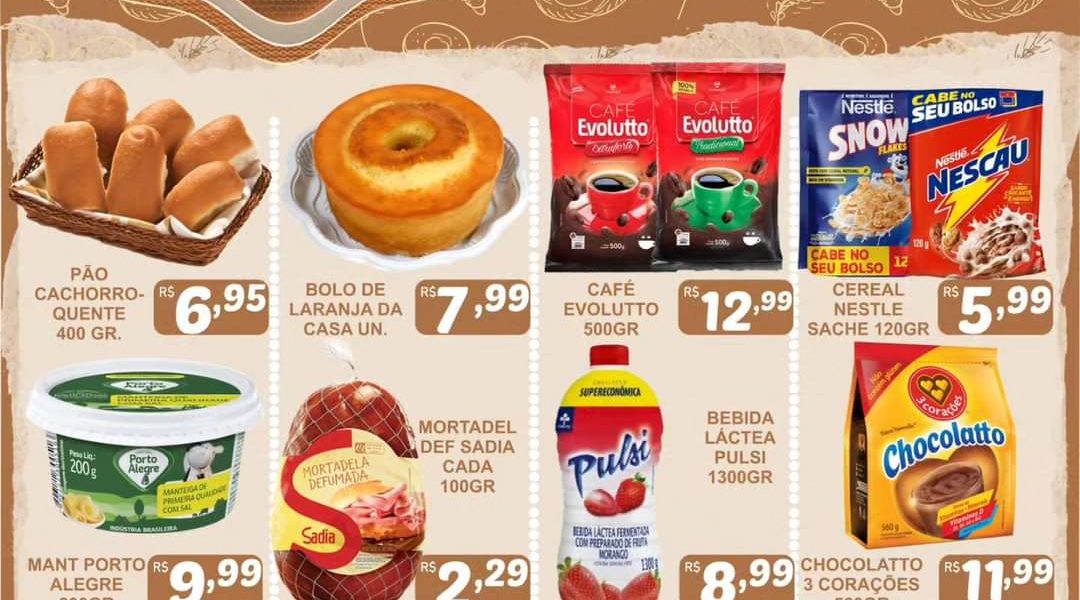 Miradouro: Confira as nossas ofertas da padaria no Mercado Central!!!
