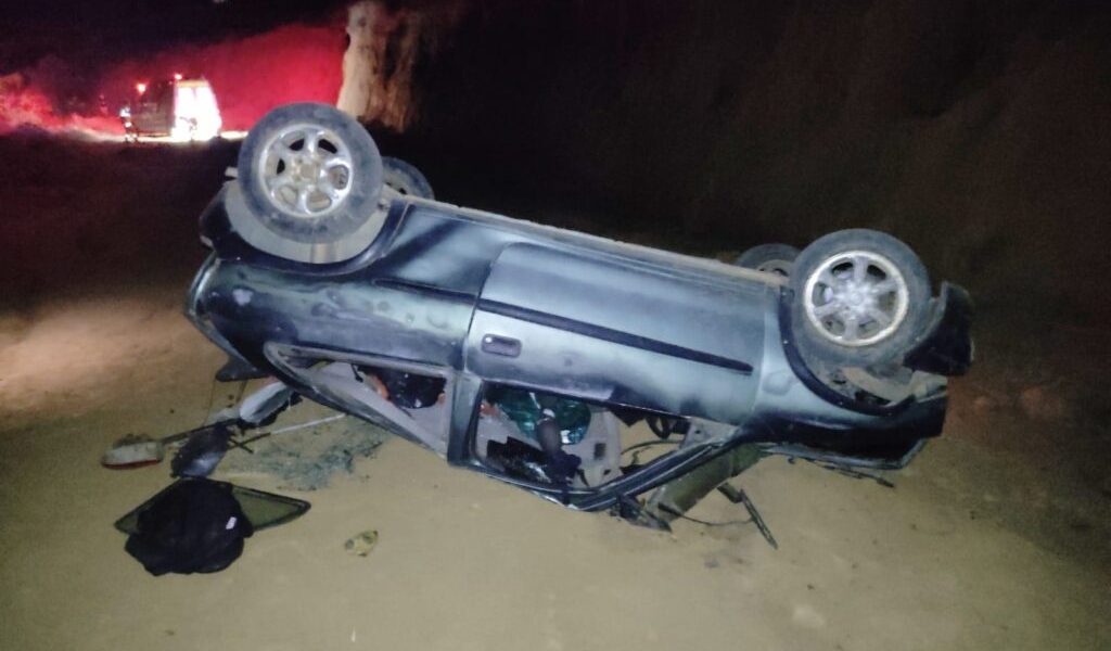 Muriaé: Motorista perde o controle do veículo e desce ribanceira no Bairro Dornelas II