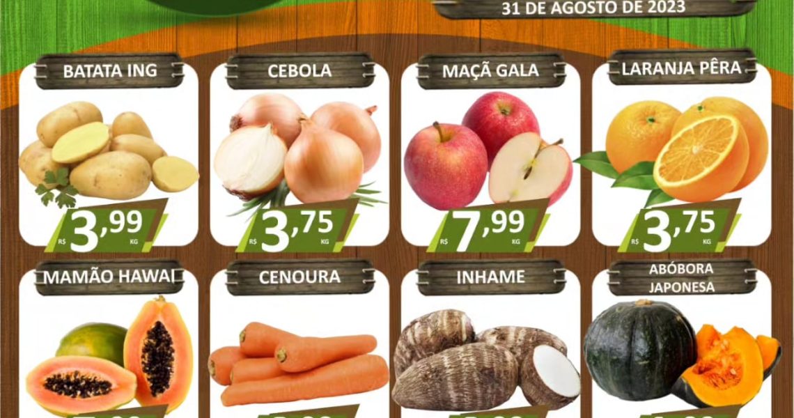 Hortifruti do Mercado Central nesta quarta e quinta feira