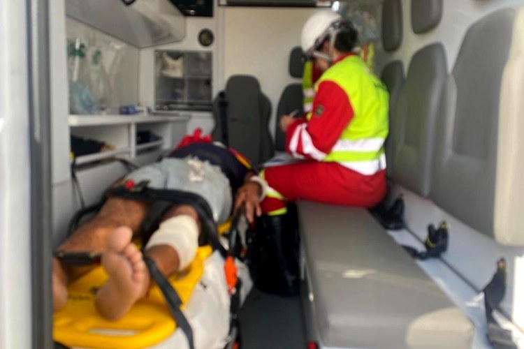 Colisão deixa motociclista ferido na BR-116 próximo ao posto F2