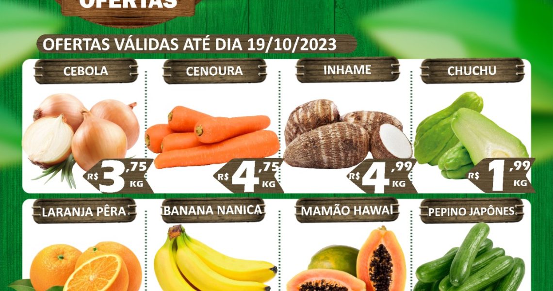 Hortifruti do Mercado Central nesta quarta e quinta feira