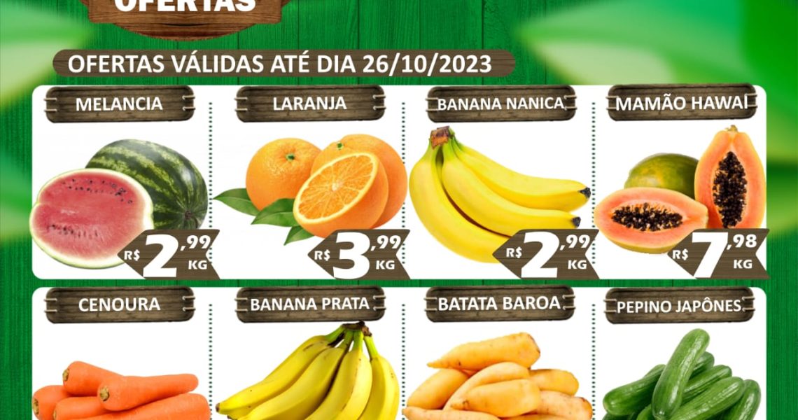 Hortifruti do Mercado Central nesta quarta e quinta feira